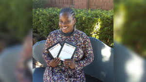 Ms Gugulethu Zondi and her study guide