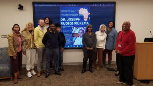 UKZN academic Dr Joseph Rukema (fifth, from left) at Morgan State University in the United States.