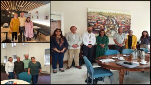 School of Social Sciences staff with University of London academics.